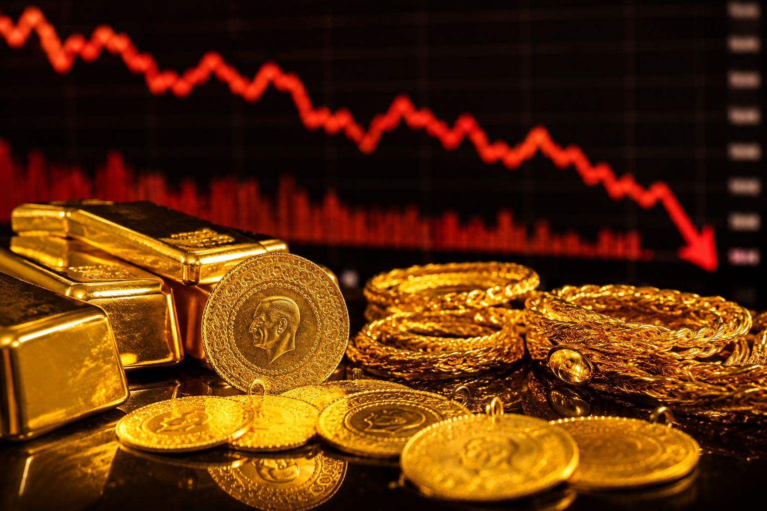 Altın Piyasasında Deprem! Gram Altın 6 Bin Lira Sınırının Altına Geriledi